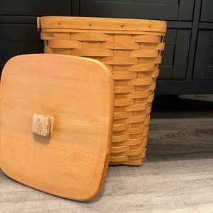 Longaberger classic bathroom waste basket